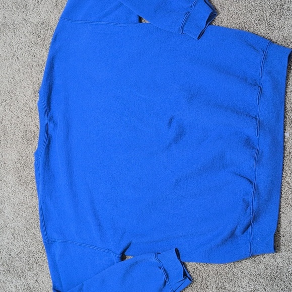 My Cats Prayer Gildan Blue Crewneck Sweatshirt Size Large Vintage Inspired Funny - Picture 10 of 10